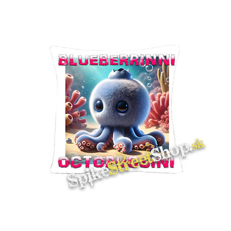 BLUEBERRINNI OCTOPUSSINI na BIELE - vankúš