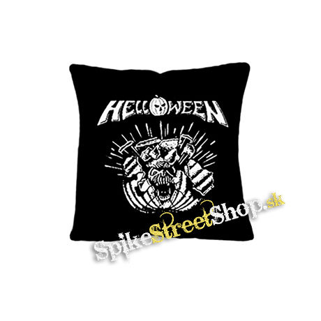 HELLOWEEN - 80' Logo - Metal Pumpkin Head - vankúš