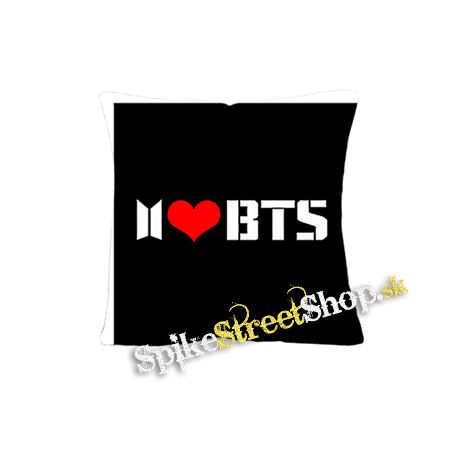 I LOVE BTS - Logo - vankúš
