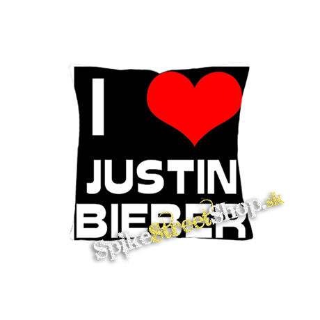 I LOVE JUSTIN BIEBER - vankúš