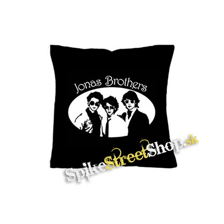 JONAS BROTHERS - Logo & Band na ČIERNE - vankúš
