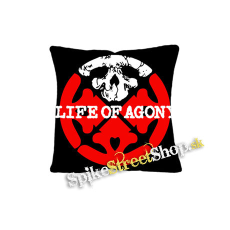 LIFE OF AGONY - Logo Symbol Crest - vankúš