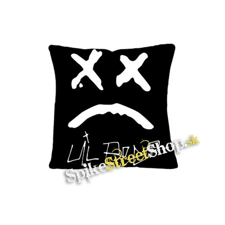 LIL PEEP - Sad Face And Logo - vankúš