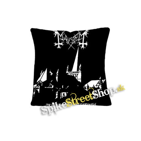 MAYHEM - De Mysteriis Dom Sathanas White Poster - vankúš