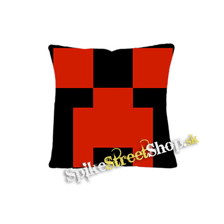 MINECRAFT - Red Creeper - vankúš