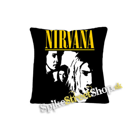 NIRVANA - Yellow Logo Band - vankúš