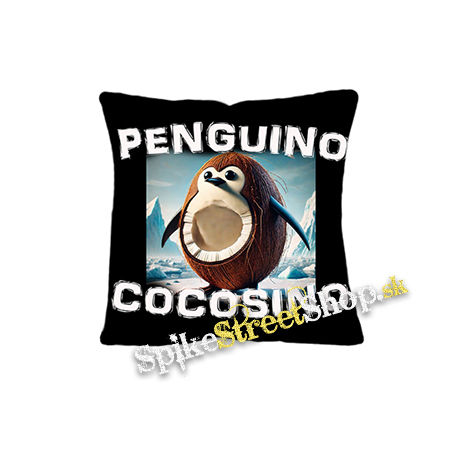 PENGUINO COCOSINO na CIERNE - vankúš