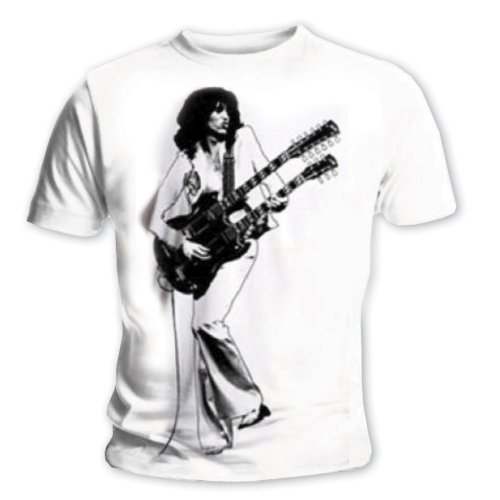 JIMMY PAGE - Urban Image - biele pánske tričko