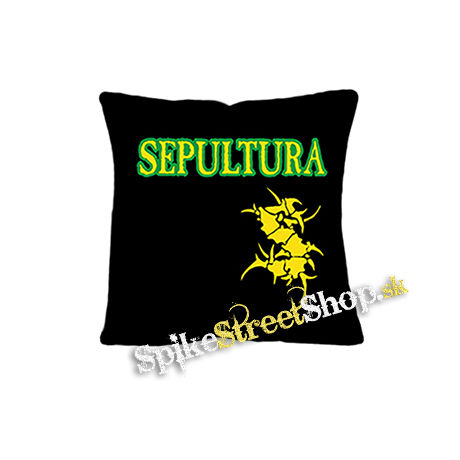 SEPULTURA - Brasil Yellow Logo - vankúš