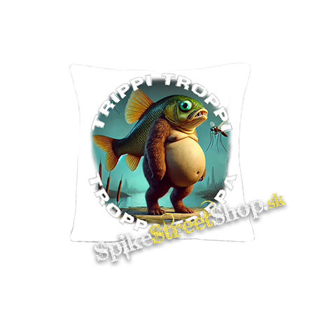 TRIPPI TROPPI TROPPA TRIPPA na BIELE - vankúš