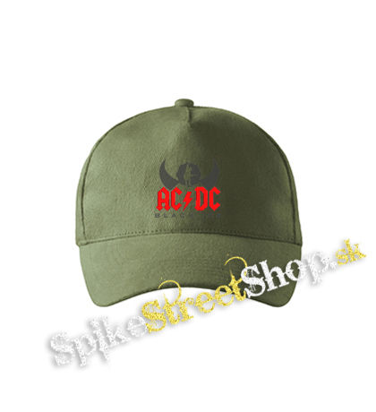 ACDC - Black Ice Angus Silhouette - olivová šiltovka army classic