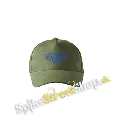 ADDISON RAE - Logo - olivová šiltovka army classic