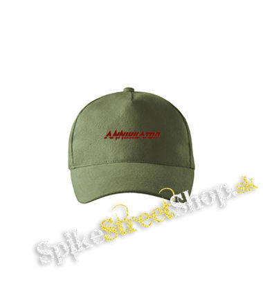 ANNIHILATOR - Logo Red - olivová šiltovka army classic