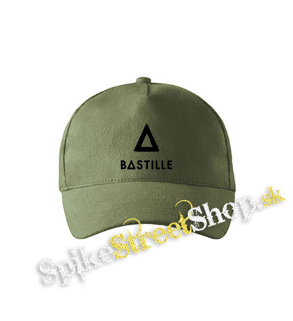 BASTILLE - Logo - olivová šiltovka army classic
