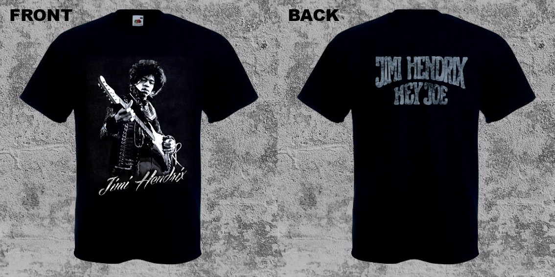 JIMI HENDRIX - Hey Joe - čierne pánske tričko