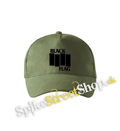 BLACK FLAG - Logo Crest - olivová šiltovka army classic