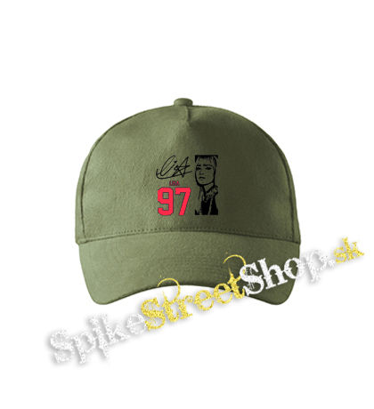 BLACKPINK - Lisa 97 Signature Portrait - olivová šiltovka army classic