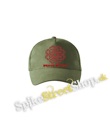 BREAKING BENJAMIN - Red Logo - olivová šiltovka army classic