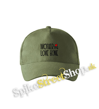 MOTHER LOVE BONE - Logo - olivová šiltovka army classic
