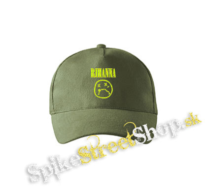 RIHANNA - olivová šiltovka army classic