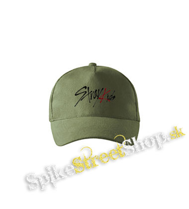 STRAY KIDS - Logo - olivová šiltovka army classic