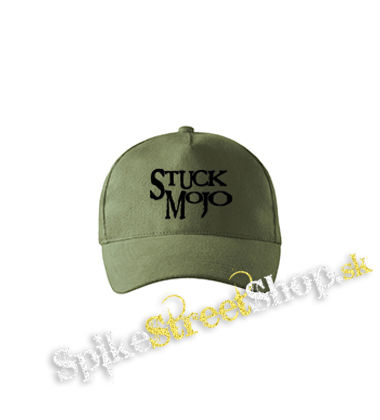 STUCK MOJO - Logo - olivová šiltovka army classic