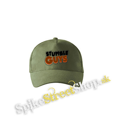 STUMBLE GUYS - Logo - olivová šiltovka army classic