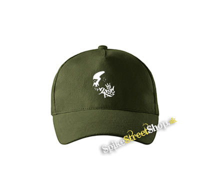 2 PAC - Portrait New - zelená šiltovka vo farbe "military green"