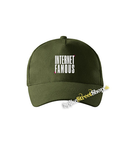 6arelyhuman - Internet Famous - zelená šiltovka vo farbe "military green"