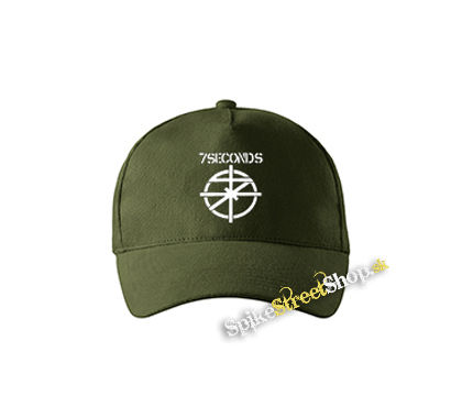 7 SECONDS - Logo Crest - zelená šiltovka vo farbe "military green"
