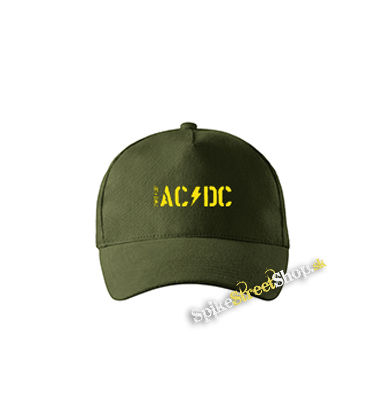 ACDC - Power Up Logo Big - zelená šiltovka vo farbe "military green"