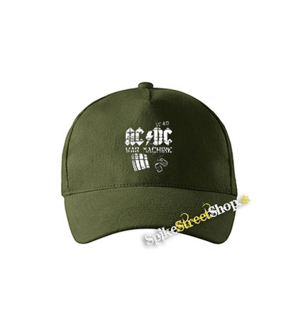 ACDC - War Machine - zelená šiltovka vo farbe "military green"