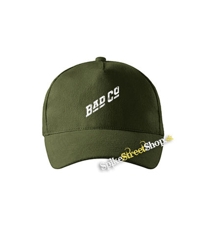 BAD COMPANY - Logo - zelená šiltovka vo farbe "military green"