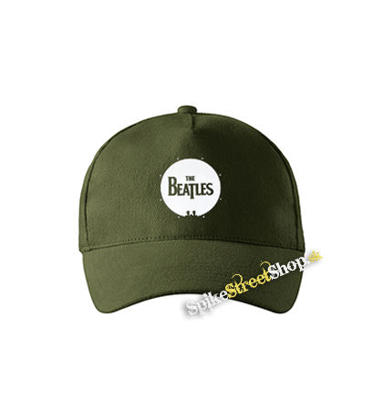BEATLES - Drum Logo - zelená šiltovka vo farbe "military green"