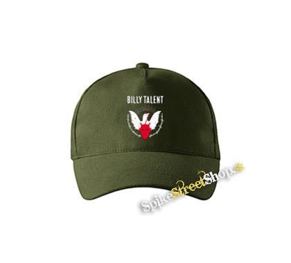 BILLY TALENT - Devil Dove - zelená šiltovka vo farbe "military green"