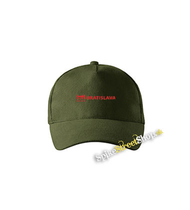 BRATISLAVA - zelená šiltovka vo farbe "military green"