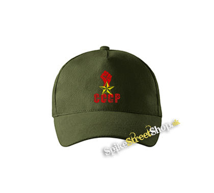 CCCP - zelená šiltovka vo farbe "military green"