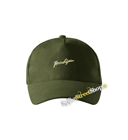 DUA LIPA - Yellow Logo - zelená šiltovka vo farbe "military green"