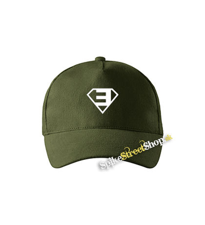 EMINEM - Superman Symbol - zelená šiltovka vo farbe "military green"