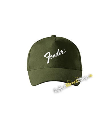 FENDER - Logo - zelená šiltovka vo farbe "military green"