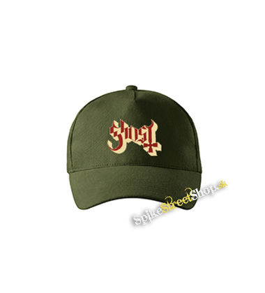 GHOST - Logo Motive 2 - zelená šiltovka vo farbe "military green"