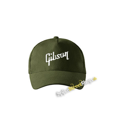 GIBSON - zelená šiltovka vo farbe "military green"