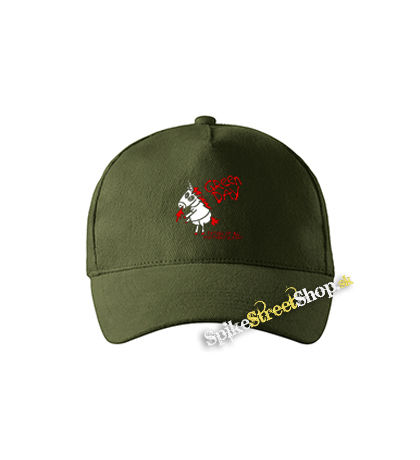 GREEN DAY - Red Father Of All Motherfuckers - zelená šiltovka vo farbe "military green"
