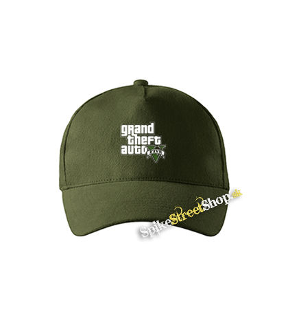 GTA - GRAND THEFT AUTO - V - - zelená šiltovka vo farbe "military green"