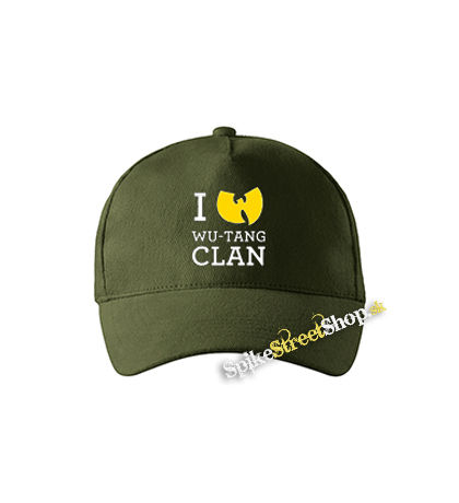 I LOVE WU TANG - zelená šiltovka vo farbe "military green"