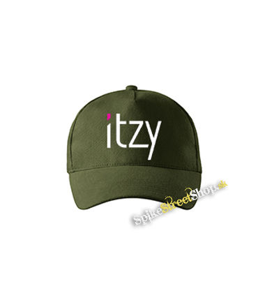 ITZY - Logo - zelená šiltovka vo farbe "military green"