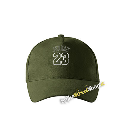 JORDAN 23 - Logo - zelená šiltovka vo farbe "military green"