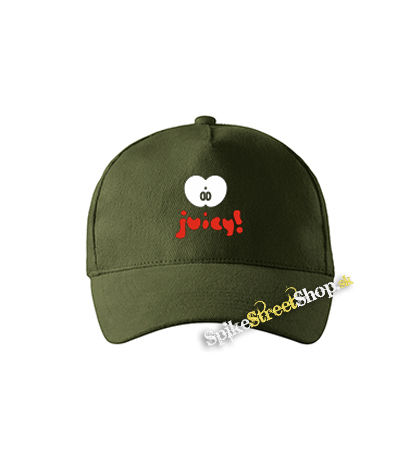 JUICY - zelená šiltovka vo farbe "military green"