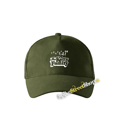 KELLY FAMILY - Logo & Band - zelená šiltovka vo farbe "military green"