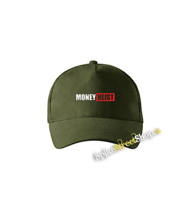 LA CASA DE PAPEL - Money Heist - zelená šiltovka vo farbe "military green"